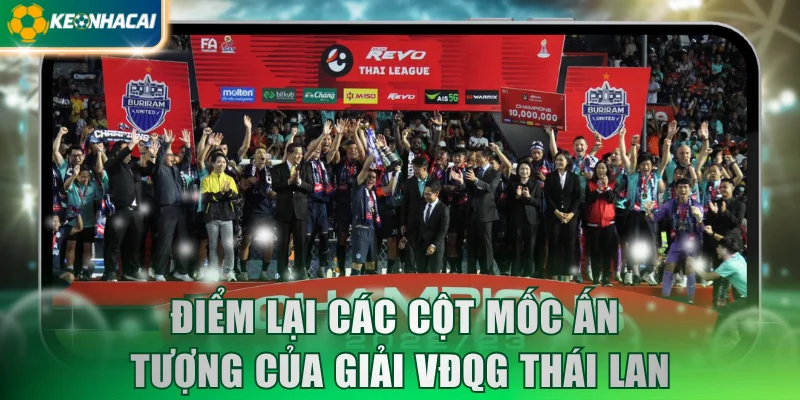 Điểm lại các cột mốc ấn tượng của giải VĐQG Thái Lan 