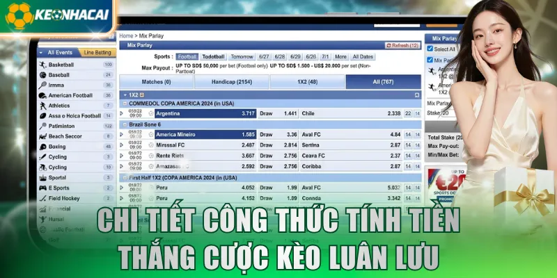 Chi tiết công thức tính tiền thắng cược kèo luân lưu