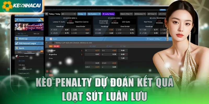 Kèo Penalty dự đoán kết quả loạt sút luân lưu
